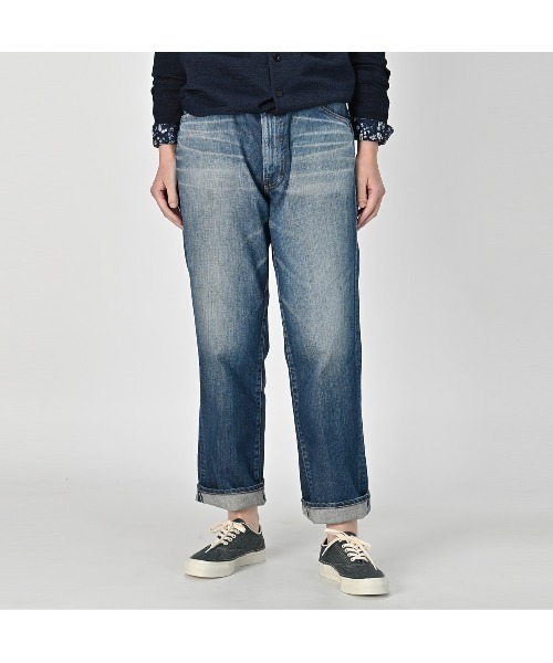 45R（フォーティファイブアール）の「ライ麦デニムのクロスビー5（焦）（デニムパンツ・レディース・ブルー系その他3・29inch/30inch/31inch/32inch/33inch/34inch/36inch）」の8枚目の写真