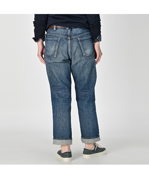 45R（フォーティファイブアール）の「ライ麦デニムのクロスビー5（焦）（デニムパンツ・レディース・ブルー系その他3・29inch/30inch/31inch/32inch/33inch/34inch/36inch）」の6枚目の写真