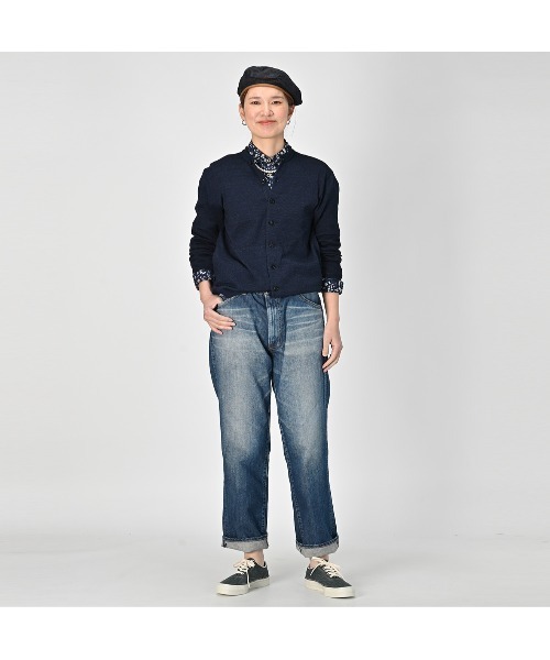 45R（フォーティファイブアール）の「ライ麦デニムのクロスビー5（焦）（デニムパンツ・レディース・ブルー系その他3・29inch/30inch/31inch/32inch/33inch/34inch/36inch）」の5枚目の写真