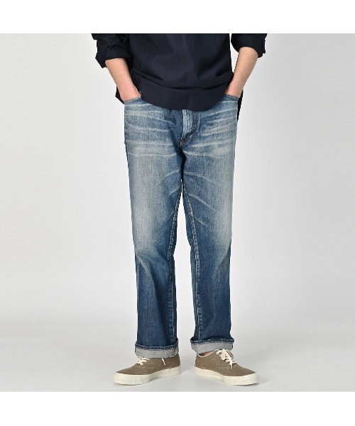 45R（フォーティファイブアール）の「ライ麦デニムのクロスビー5（焦）（デニムパンツ・レディース・ブルー系その他3・29inch/30inch/31inch/32inch/33inch/34inch/36inch）」の4枚目の写真