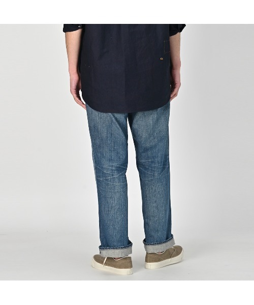 45R（フォーティファイブアール）の「ライ麦デニムのクロスビー5（焦）（デニムパンツ・レディース・ブルー系その他3・29inch/30inch/31inch/32inch/33inch/34inch/36inch）」の2枚目の写真