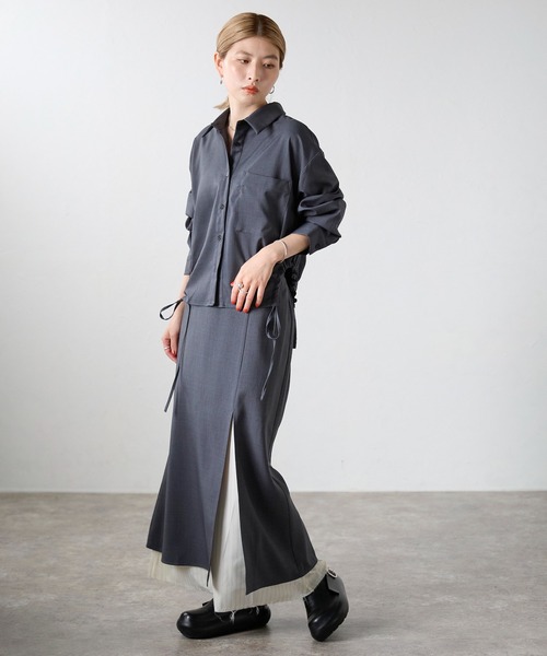 サイドドロストシャツ（シャツ/ブラウス）｜meilmada