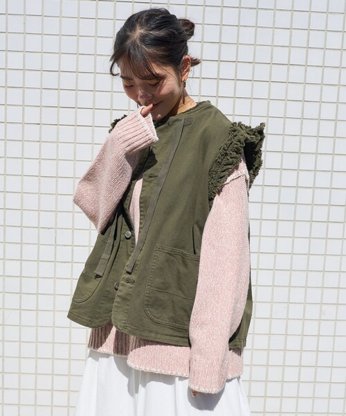 FREAK'S STORE（フリークスストア）の「デニムフリルベスト
