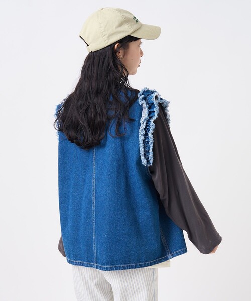 FREAK'S STORE（フリークスストア）の「デニムフリルベスト