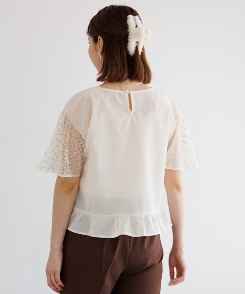 flower(フラワー)の「スモーキーチュールクリップ(バレッタ/ヘアクリップ・レディース・ピンク/アイボリー/ブラック・FREE)」の11枚目の写真