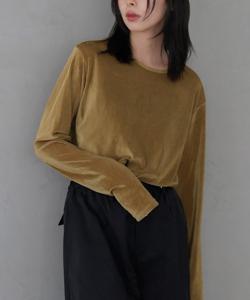 シアーベロアトップス（Tシャツ/カットソー）｜LIAN（リアン）の