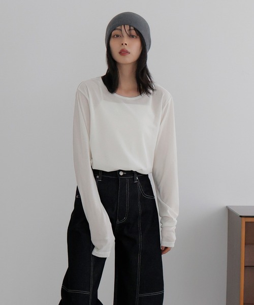 シアーベロアトップス（Tシャツ/カットソー）｜LIAN（リアン）の