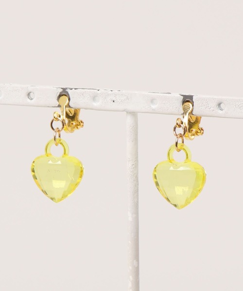VIBGYOR(ヴィブジョー)の「【charme by pimo 】ハート イヤリング キッズアクセサリー(MA)(イヤリング・レディース・オレンジ/イエロー/パープル/ピンク系その他/ブルー/グリーン/ピンク/レッド・FREE)」の6枚目の写真