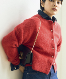 Rouge vif | フォックスウールふわふわカーディガン(カーディガン/ボレロ)