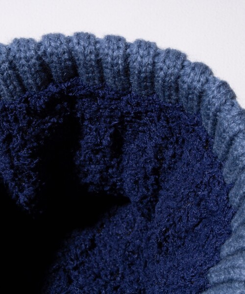 GLOSTER(グロスター)の「【GLOSTER/グロスター】ケーブル編み 裏ボア ニットワッチ ニット帽(ニットキャップ/ビーニー・メンズ・ブラック/ベージュ/ネイビー/グリーン/ブルー/グレー・FREE)」の11枚目の写真