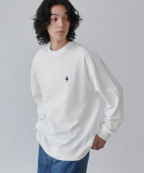 coen(コーエン)の「ワンポイントベア刺繍裏毛スウェット(スウェット・メンズ・ホワイト/ブラック/グレー/ワインレッド・S/M/L/XL)」の11枚目の写真