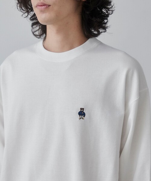 coen(コーエン)の「ワンポイントベア刺繍裏毛スウェット(スウェット・メンズ・ホワイト/ブラック/グレー/ワインレッド・S/M/L/XL)」の12枚目の写真