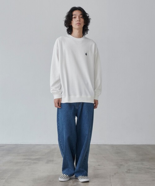 coen(コーエン)の「ワンポイントベア刺繍裏毛スウェット(スウェット・メンズ・ホワイト/ブラック/グレー/ワインレッド・S/M/L/XL)」の13枚目の写真