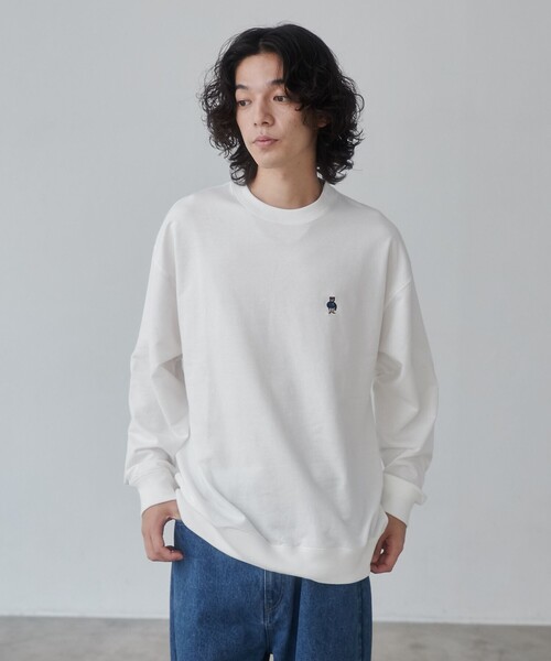 coen(コーエン)の「ワンポイントベア刺繍裏毛スウェット(スウェット・メンズ・ホワイト/ブラック/グレー/ワインレッド・S/M/L/XL)」の14枚目の写真