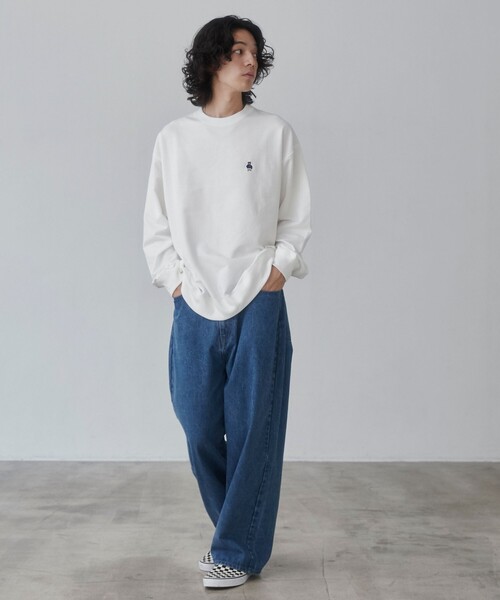 coen(コーエン)の「ワンポイントベア刺繍裏毛スウェット(スウェット・メンズ・ホワイト/ブラック/グレー/ワインレッド・S/M/L/XL)」の15枚目の写真