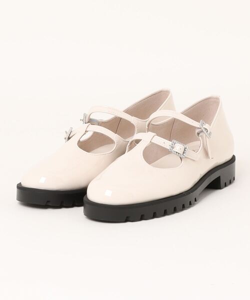 【セール】【24AW】厚底ビジューメリージェーンパンプス(SP032)（ドレスシューズ）｜Launa lea（ラウナレア） 5,750円