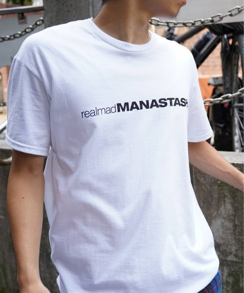 MANASTASH(マナスタッシュ)の「MANASTASH×realmadSOUND/リアルマッド サウンド/コラボTシャツ(Tシャツ/カットソー・メンズ・ブラック/ホワイト・L/XL/M)」の1枚目の写真