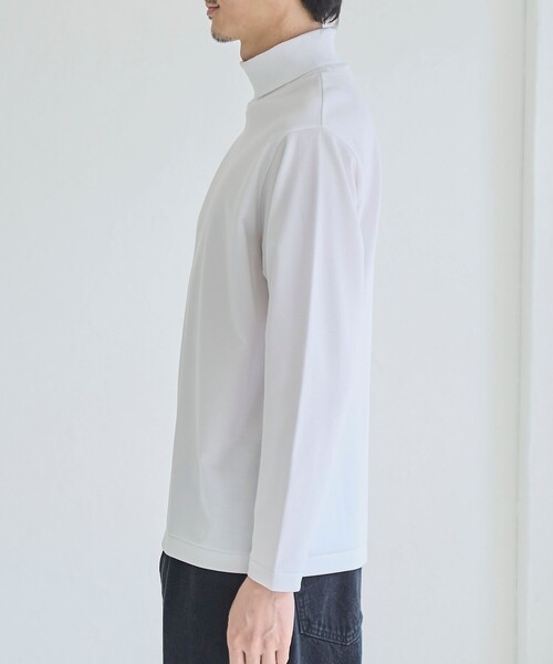 RONEL(ロネル)の「ポンチタートルネックロングスリーブTシャツ(Tシャツ/カットソー・メンズ・ブラック/ホワイト・S/M/L)」の19枚目の写真