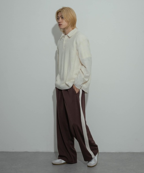 SENSE OF PLACE by URBAN RESEARCH（センスオブプレイスバイアーバンリサーチ）の「シアーペイズリーポロシャツ（ポロシャツ・メンズ・ブラウン/アイボリー/チャコールグレー・MEDIUM/LARGE）」の9枚目の写真