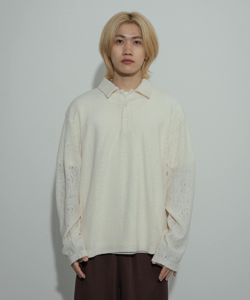 セール】シアーペイズリーポロシャツ（ポロシャツ）｜SENSE OF PLACE