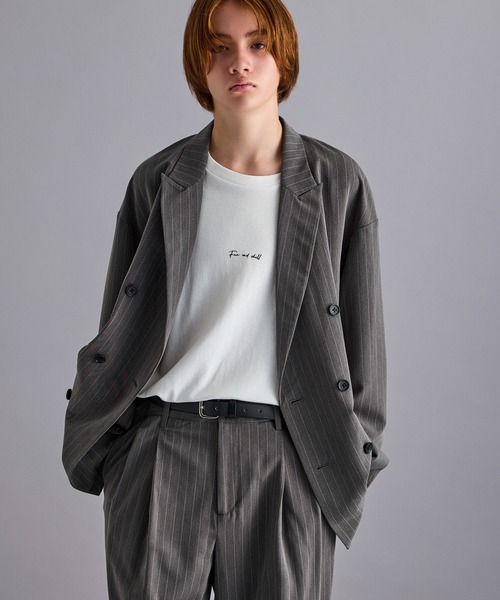 JUNRED（ジュンレッド）の「【セットアップ対応】ピンストライプダブル