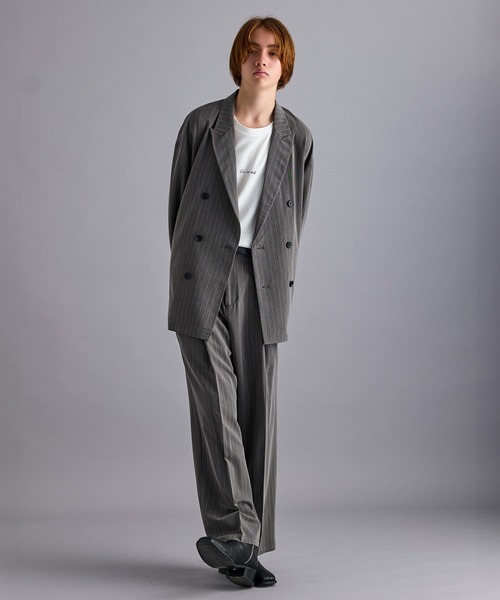 JUNRED（ジュンレッド）の「【セットアップ対応】ピンストライプダブル