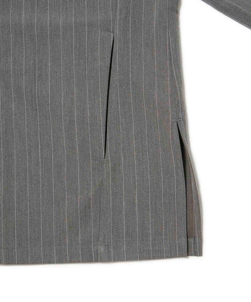 JUNRED（ジュンレッド）の「【セットアップ対応】ピンストライプダブルジャケット（テーラードジャケット・メンズ・ブラック/グレー・S/M/L）」の16枚目の写真