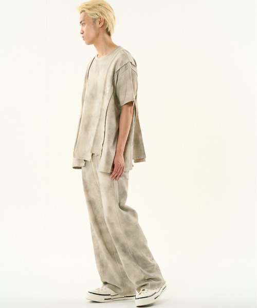 DISCOVERED(ディスカバード)の「DISCOVERED DOCKING DAMAGE WIDE SWEAT PANTS(その他パンツ・メンズ・ベージュ/ブラック・1/3)」の20枚目の写真
