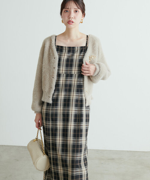 natural couture(ナチュラルクチュール)の「デニム風ビスチェキャミワンピース(ワンピース・レディース・ブラウン/その他1/インディゴブルー/ブラック・MEDIUM/LARGE)」の19枚目の写真