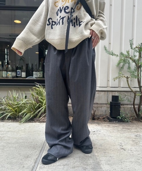 nemne store（ネンネストア）の「【keel】ストライプパンツ（その他パンツ・レディース・ネイビー/グレー・SMALL/MEDIUM）」の4枚目の写真