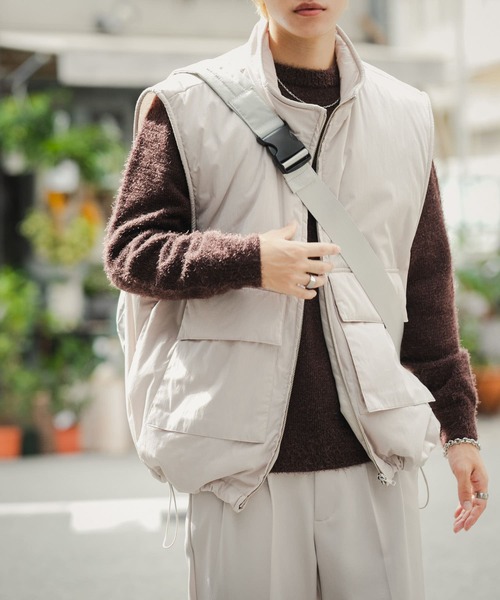 URBAN RESEARCH ダウンベスト ベージュ ゴールドパーツ 極美品