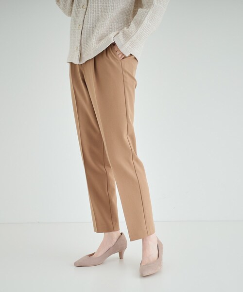 DRESKIP（ドレスキップ）の「◆【洗える】すっきりきれい見え ストレッチテーパードパンツ（その他パンツ・レディース・キャメル/ブラック系1/ブラック・02/03/04）」の9枚目の写真