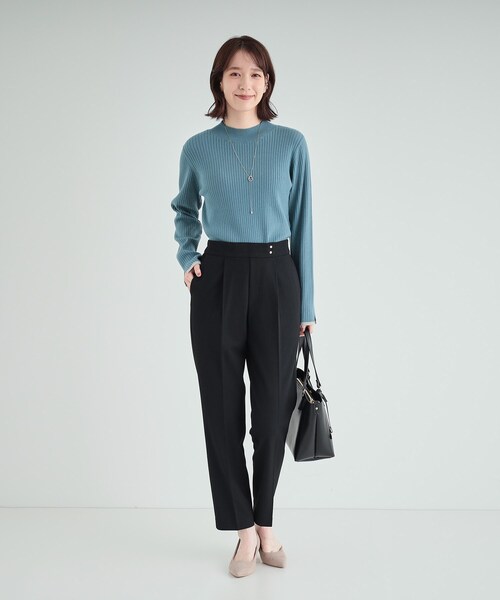 DRESKIP（ドレスキップ）の「◆【洗える】すっきりきれい見え ストレッチテーパードパンツ（その他パンツ・レディース・キャメル/ブラック系1/ブラック・02/03/04）」の15枚目の写真