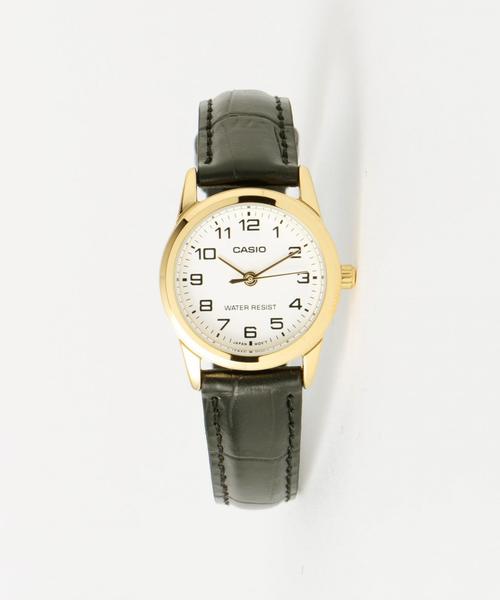 Another Edition(アナザーエディション)の「CASIO LTP V〈カシオ〉(アナログ腕時計・レディース・ブラック/ブラウン・フリー)」の1枚目の写真