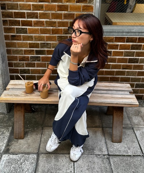 ROXY(ロキシー)の「【ZOZO限定アイテム】SATURN WAVES PANTS/ロキシードローコード付きウエストゴムスウェットパンツ(その他パンツ・レディース・ホワイト/ブラック/グレー・FREE)」の9枚目の写真