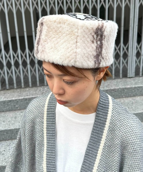 チャイハネ(チャイハネ)の「チャイハネ / スタンファーCAP / COHP4308(ハンチング/ベレー帽・レディース・ホワイト/ブラック・FREE)」の2枚目の写真