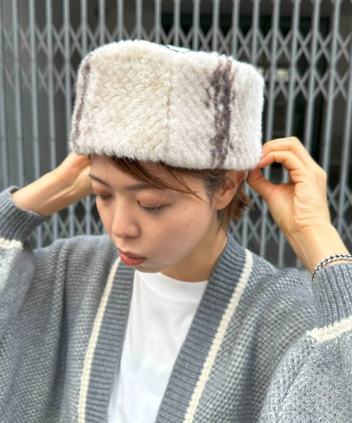 チャイハネ(チャイハネ)の「チャイハネ / スタンファーCAP / COHP4308(ハンチング/ベレー帽・レディース・ホワイト/ブラック・FREE)」の5枚目の写真