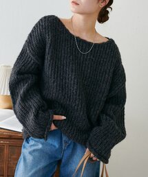 【WEB限定】手編み風プルオーバー