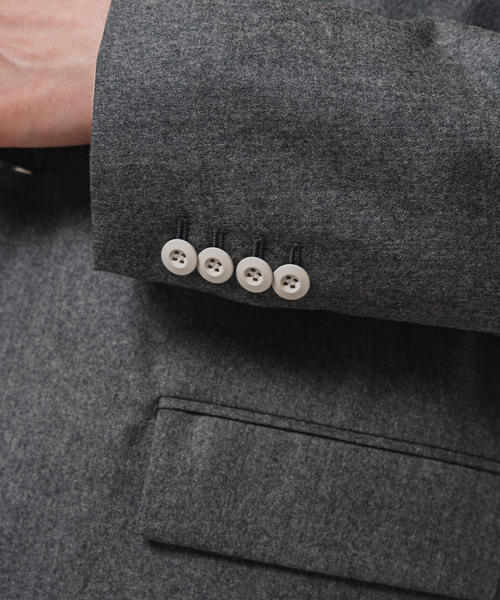 EDIFICE（エディフィス）の「CALMER(カルメール) 別注 CANONICO BIG ジャケット（テーラードジャケット・メンズ・グレー/ネイビー・MEDIUM/LARGE）」の9枚目の写真