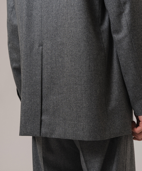 EDIFICE（エディフィス）の「CALMER(カルメール) 別注 CANONICO BIG ジャケット（テーラードジャケット・メンズ・グレー/ネイビー・MEDIUM/LARGE）」の13枚目の写真