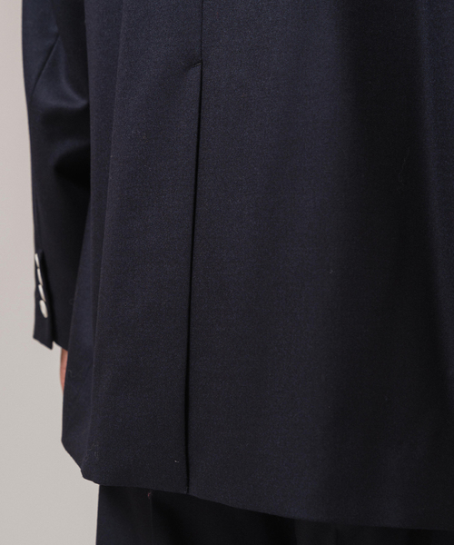 EDIFICE（エディフィス）の「CALMER(カルメール) 別注 CANONICO BIG ジャケット（テーラードジャケット・メンズ・グレー/ネイビー・MEDIUM/LARGE）」の18枚目の写真