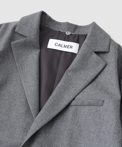 EDIFICE（エディフィス）の「CALMER(カルメール) 別注 CANONICO BIG ジャケット（テーラードジャケット・メンズ・グレー/ネイビー・MEDIUM/LARGE）」の21枚目の写真