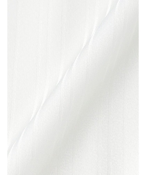 Perfect Suit FActory（パーフェクトスーツファクトリー）の「シャドーストライプ９分袖ブラウス　ホワイト/ベージュ（Tシャツ/カットソー・レディース・オフホワイト/ベージュ・S/M/L）」の14枚目の写真