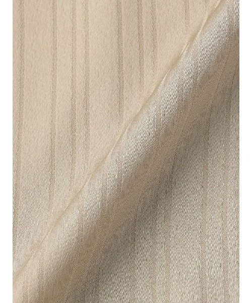 Perfect Suit FActory（パーフェクトスーツファクトリー）の「シャドーストライプ９分袖ブラウス　ホワイト/ベージュ（Tシャツ/カットソー・レディース・オフホワイト/ベージュ・S/M/L）」の13枚目の写真