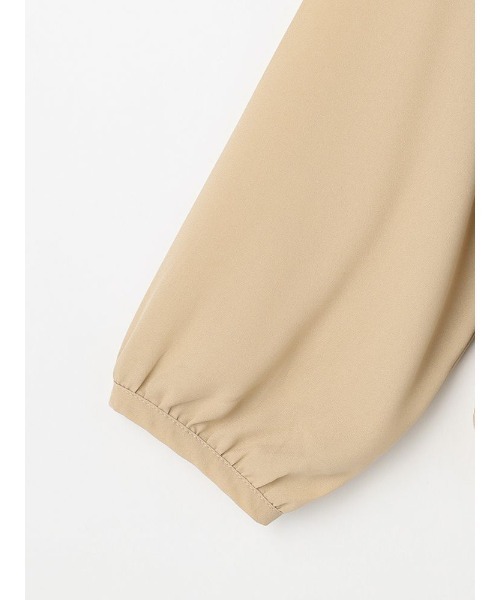 Perfect Suit FActory（パーフェクトスーツファクトリー）の「シャドーストライプ９分袖ブラウス　ホワイト/ベージュ（Tシャツ/カットソー・レディース・オフホワイト/ベージュ・S/M/L）」の5枚目の写真