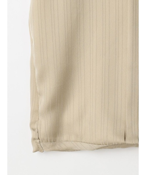 Perfect Suit FActory（パーフェクトスーツファクトリー）の「シャドーストライプ９分袖ブラウス　ホワイト/ベージュ（Tシャツ/カットソー・レディース・オフホワイト/ベージュ・S/M/L）」の6枚目の写真
