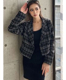 GYDA | TWEEDショートジャケット【SETUP着用可】(テーラードジャケット)