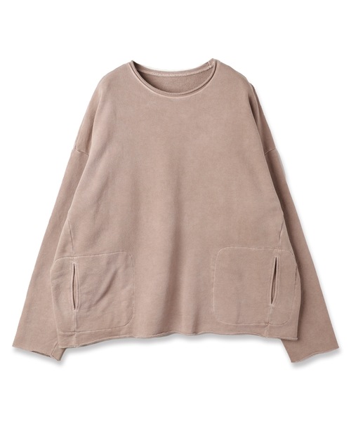 Dulcamara(ドゥルカマラ)の「ピグメントSWカットオフPO(スウェット・メンズ・ブラック/グリーン/ベージュ・0/1)」の2枚目の写真