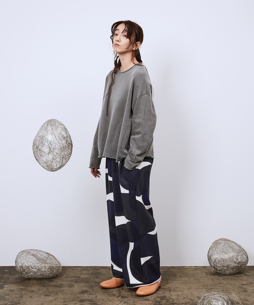 Dulcamara(ドゥルカマラ)の「ピグメントSWカットオフPO(スウェット・メンズ・ブラック/グリーン/ベージュ・0/1)」の14枚目の写真