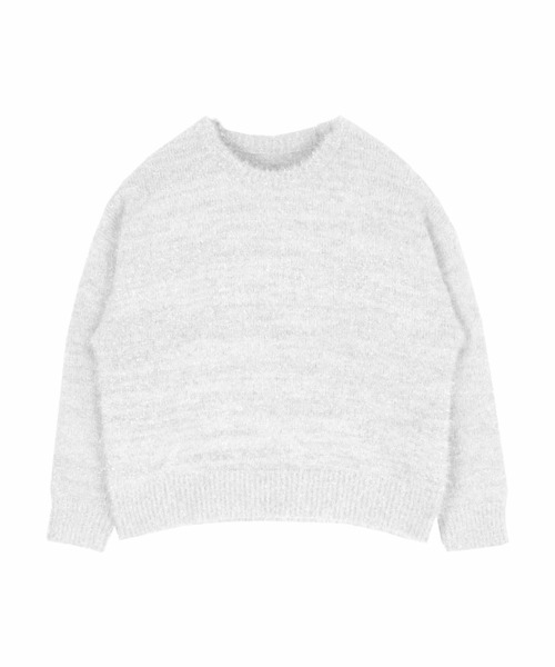 titivate（ティティベイト）の「ラメフェザーニット（ニット/セーター・レディース・アイボリー/ブラック/ライトグレー/ブルー・M）」の14枚目の写真